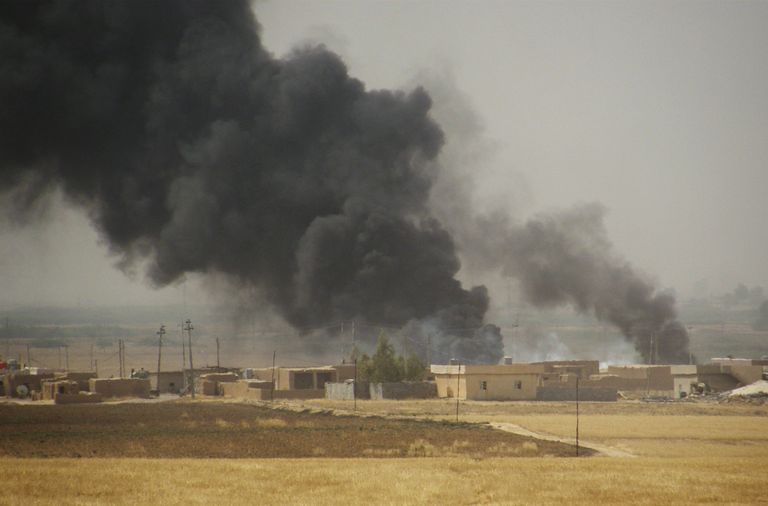 Võitlus Kirkuki rikaste nafatväljade pärast kurdide territooriumil Iraagis. Foto: 
