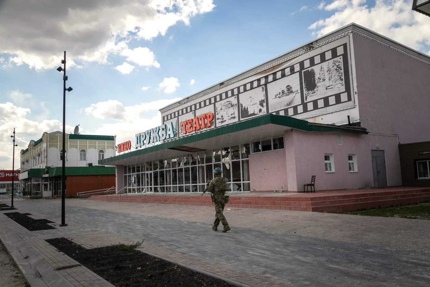 Солдат ВСУ в городе Суджа, Курская область РФ