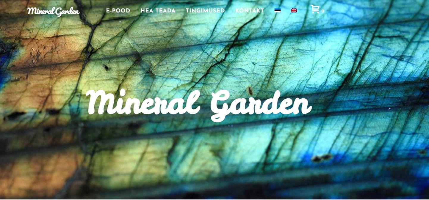 Mineral Gardeni veebileht