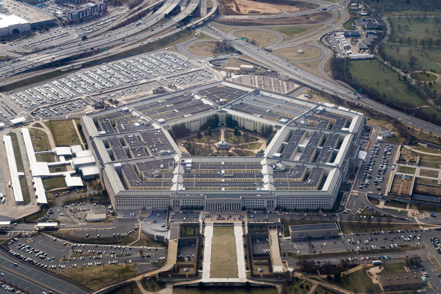 USA kaitseministeeriumi peahoone Pentagon.