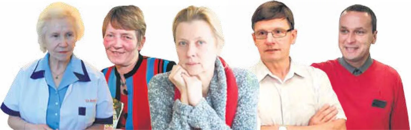 Vasakult: Alli Tiik, Mercedes Merimaa, Laine Mägi, Jaanus Männik ja Jaan Ratnik.