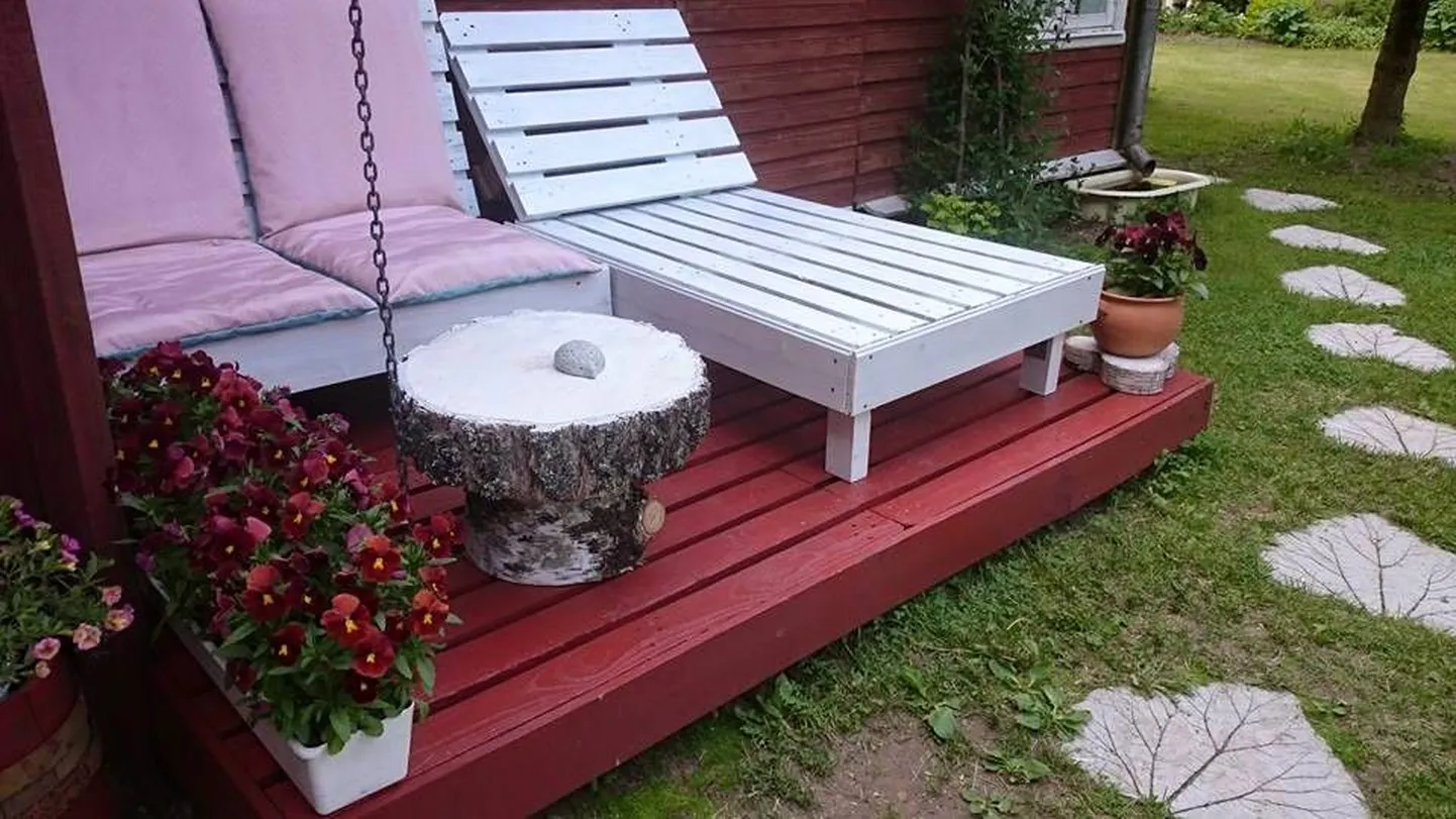 Euroalustest terrass ja mööbel.