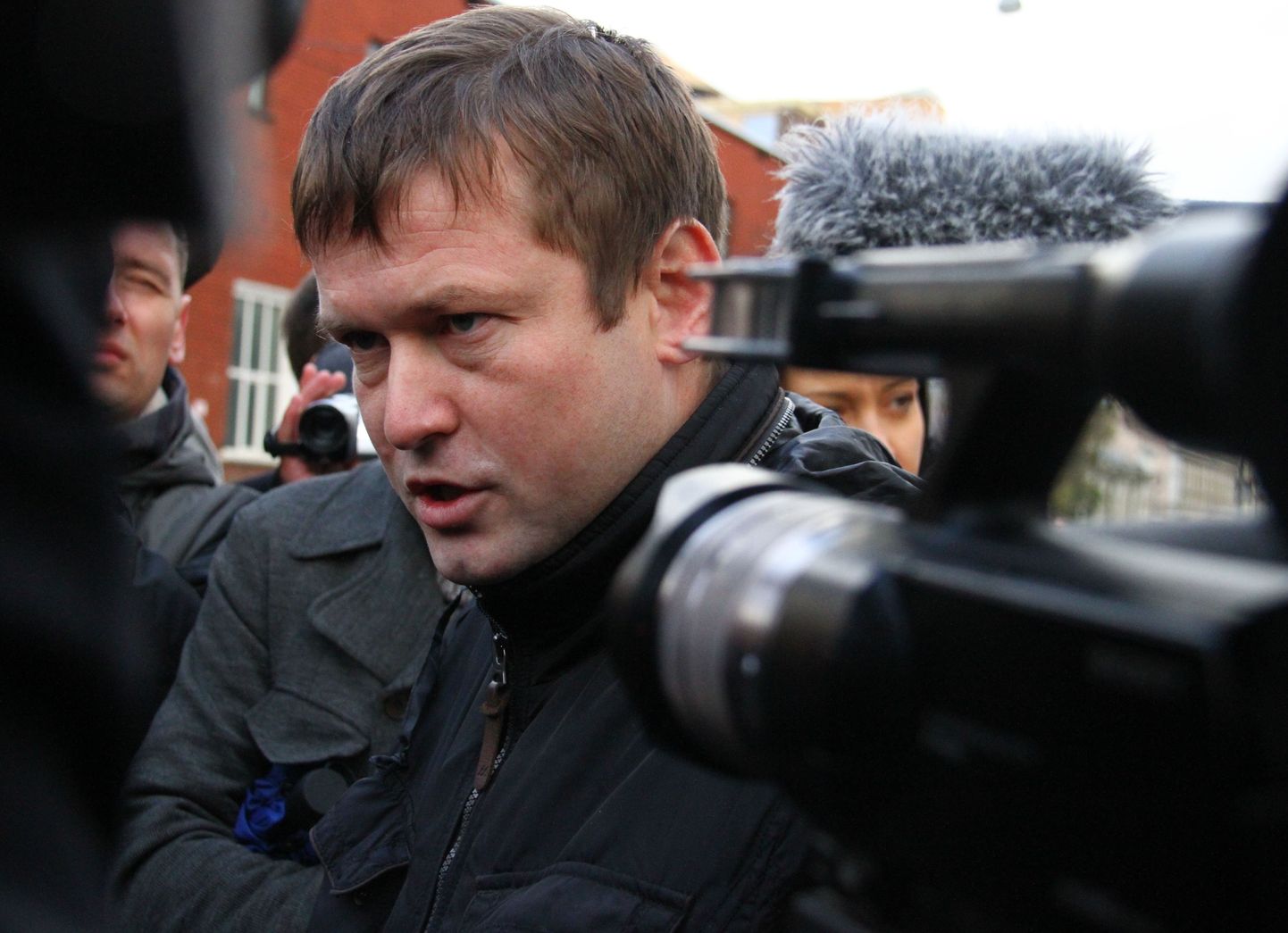 Leonid Razvozžajev tänavu oktoobris enne vahistamist.