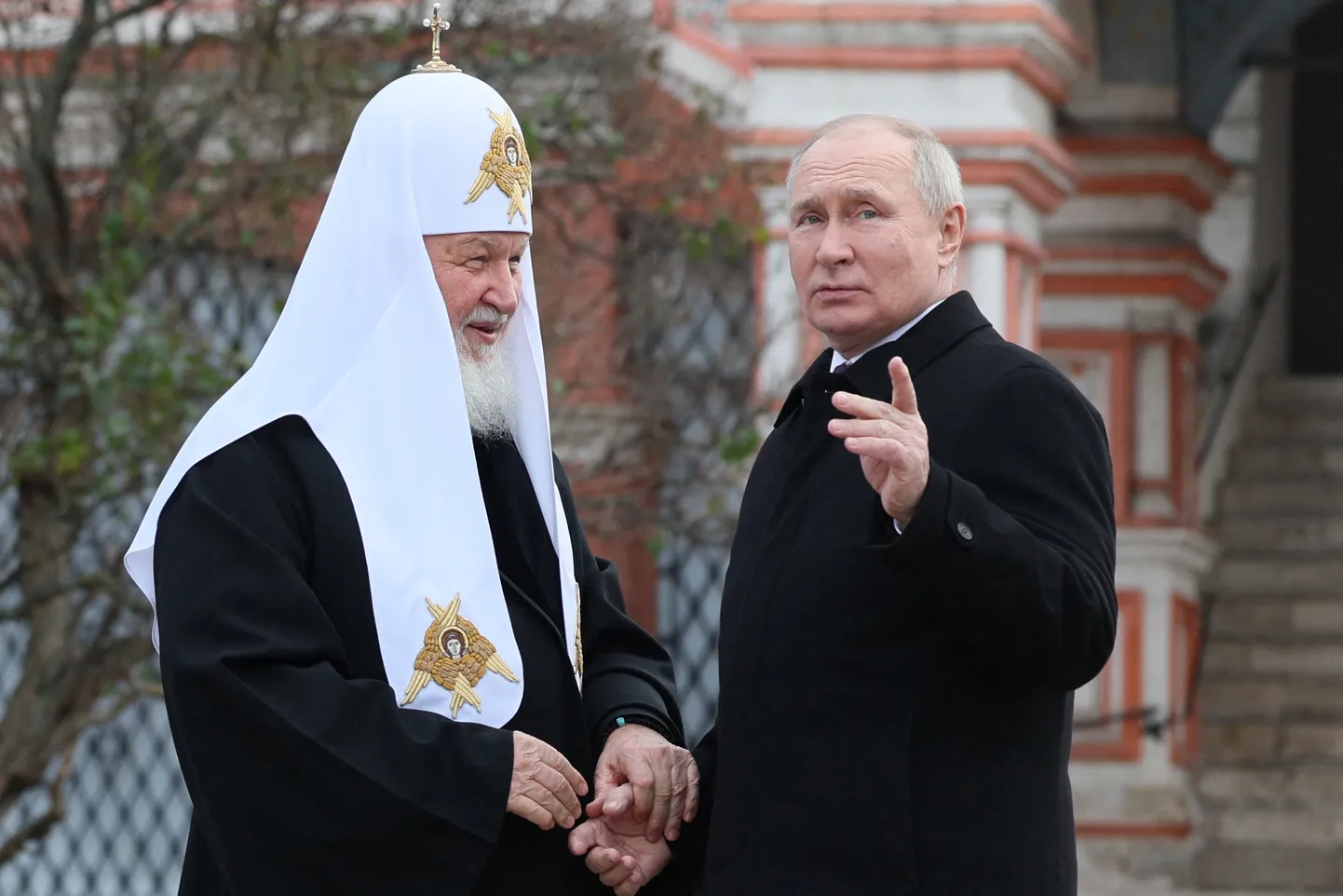 Moskva patriarh Kirill ja Venemaa president Vladimir Putin.