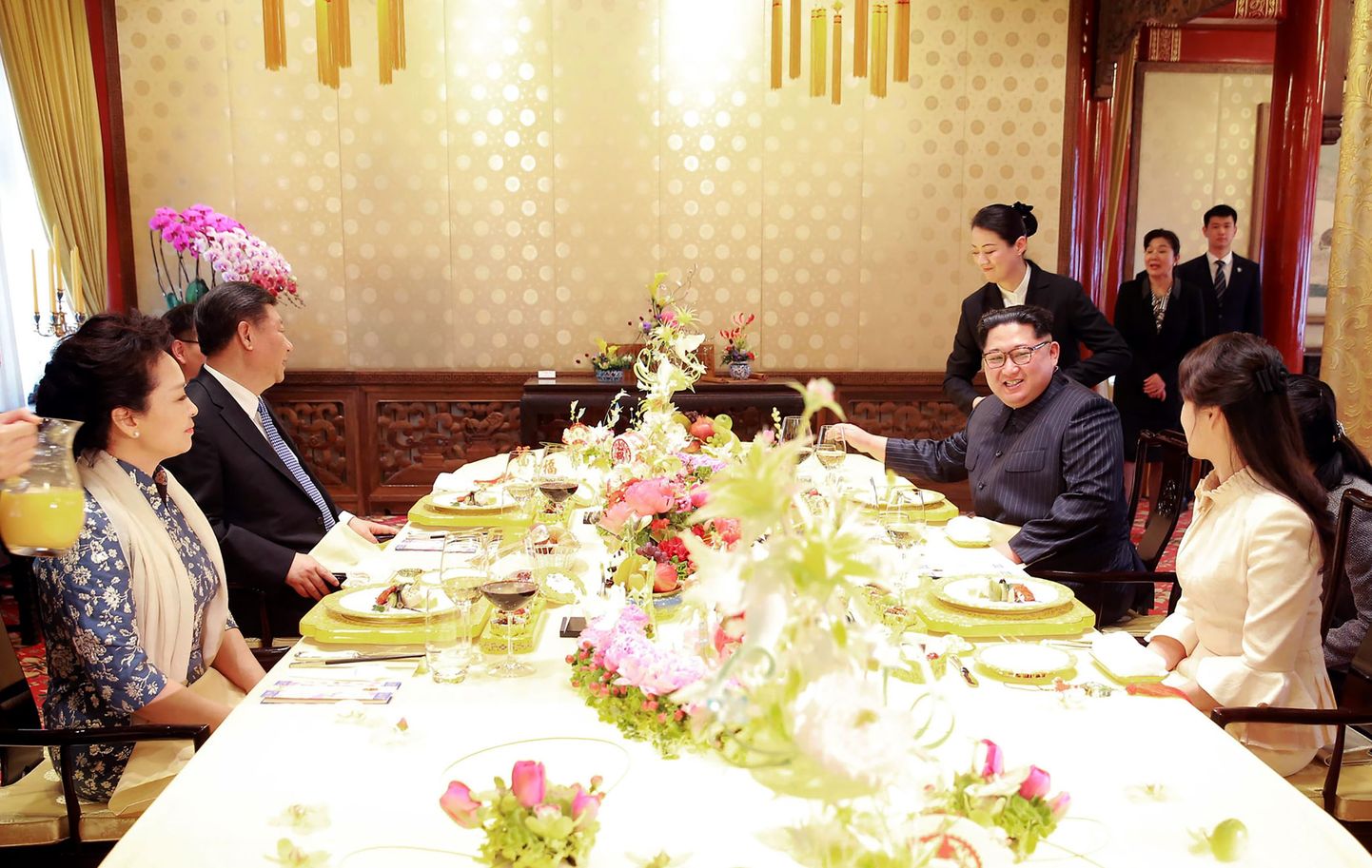 Põhja-Korea ja Hiina liidrite õhtusöök.