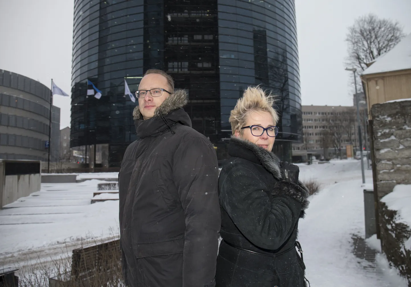 Tiina Kukk ja Taago Pähkel Nordea ametiühingust