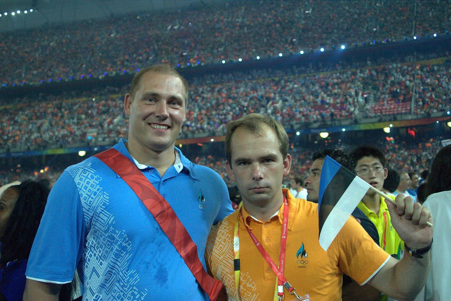 Aivo Normak (paremal) koos olümpiavõitja Gerd Kanteriga.