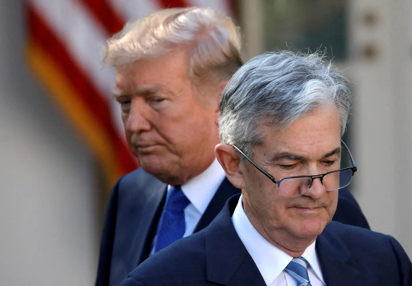 USA president Donald Trump ja Jerome Powell, Valges Majas, Washingtonis 2. november 2017. Arhiivifoto