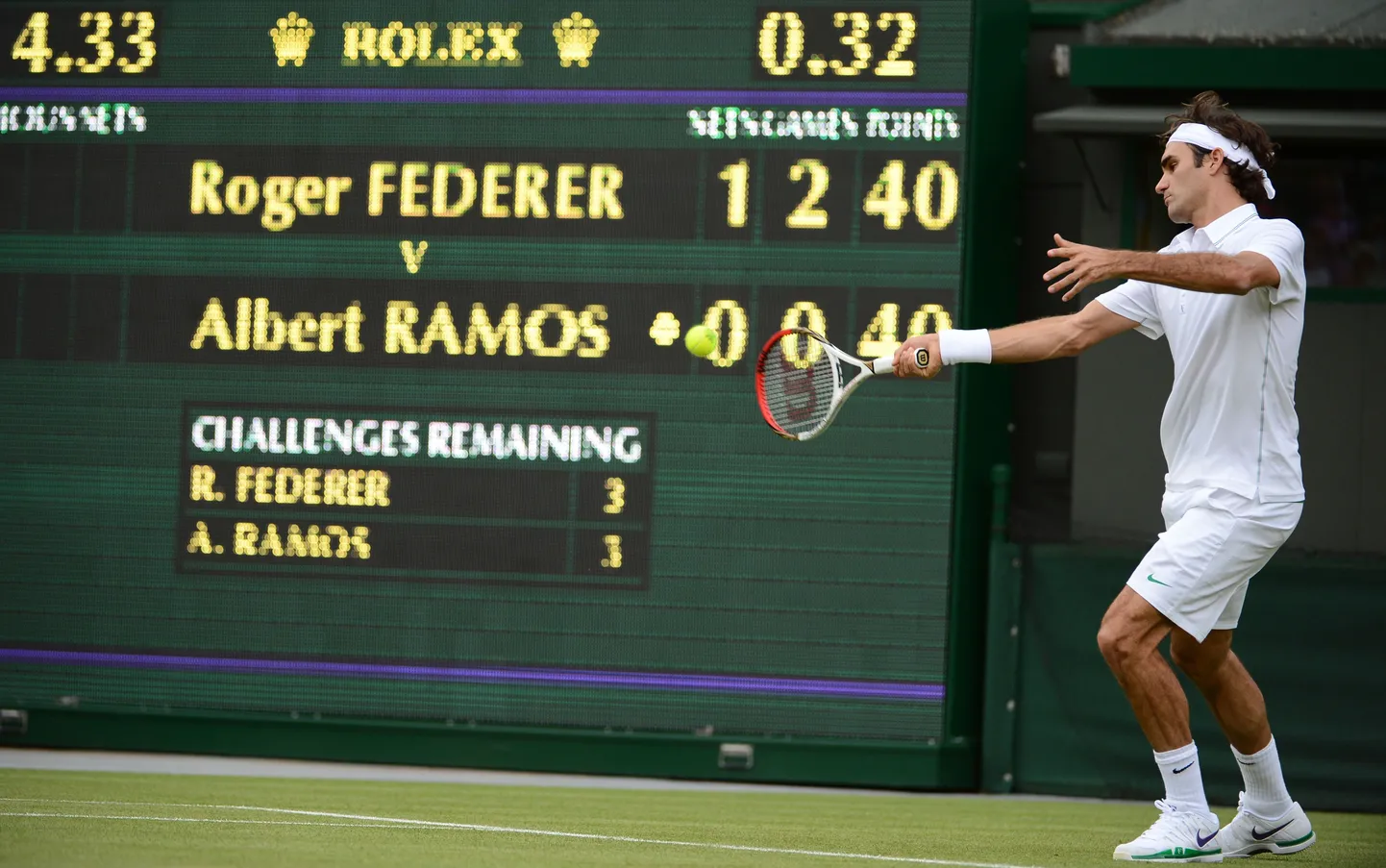 Roger Federe Wimbledoni turniiril