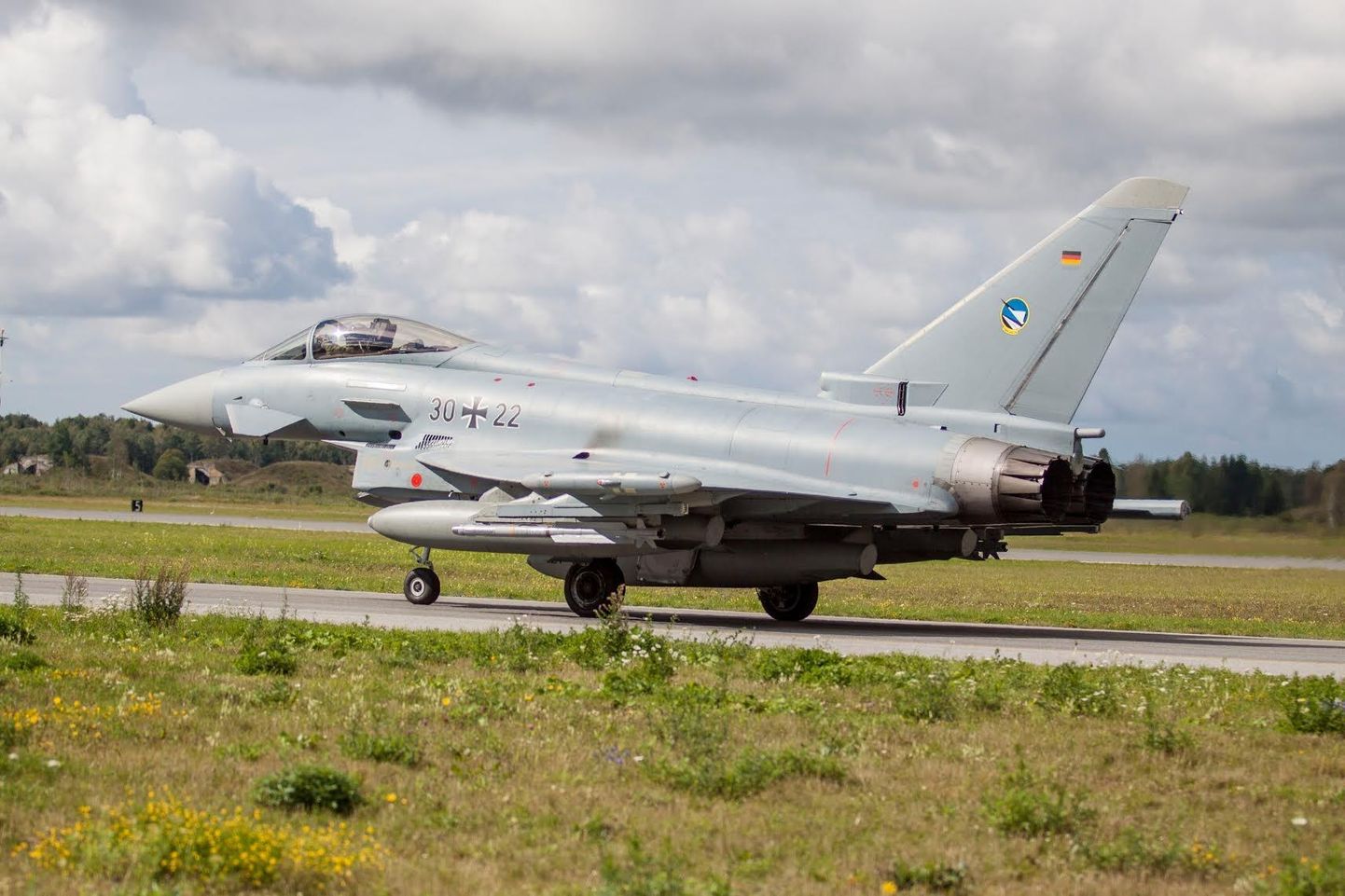 Ämari lennubaasis paiknevad Saksa õhuväe hävituslennukid Eurofighter Typhoon teevad sel nädalal Eesti kohal madallende.
