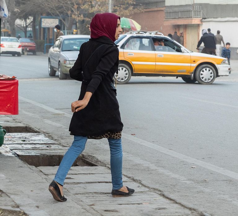 There are women out and about in Kabul.