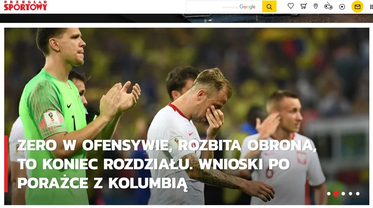 Spordileht Przeglad Sportowy koondisele ei halastanud.