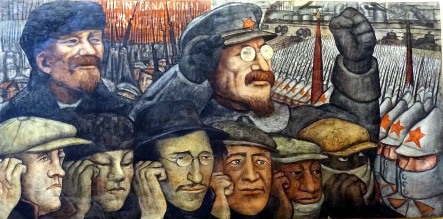 Diego Rivera maal Leninist ja Trotskist