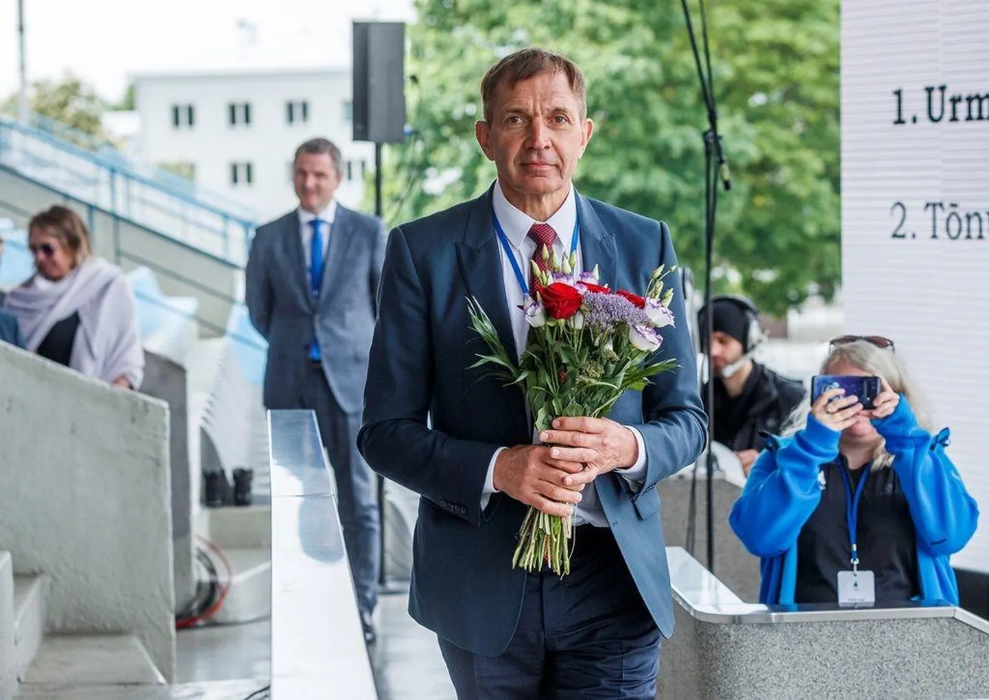 Urmas Sõõrumaa valiti Eesti Olümpiakomitee presidendiks häältega 83:38.  FOTO: Karli Saul / EOK