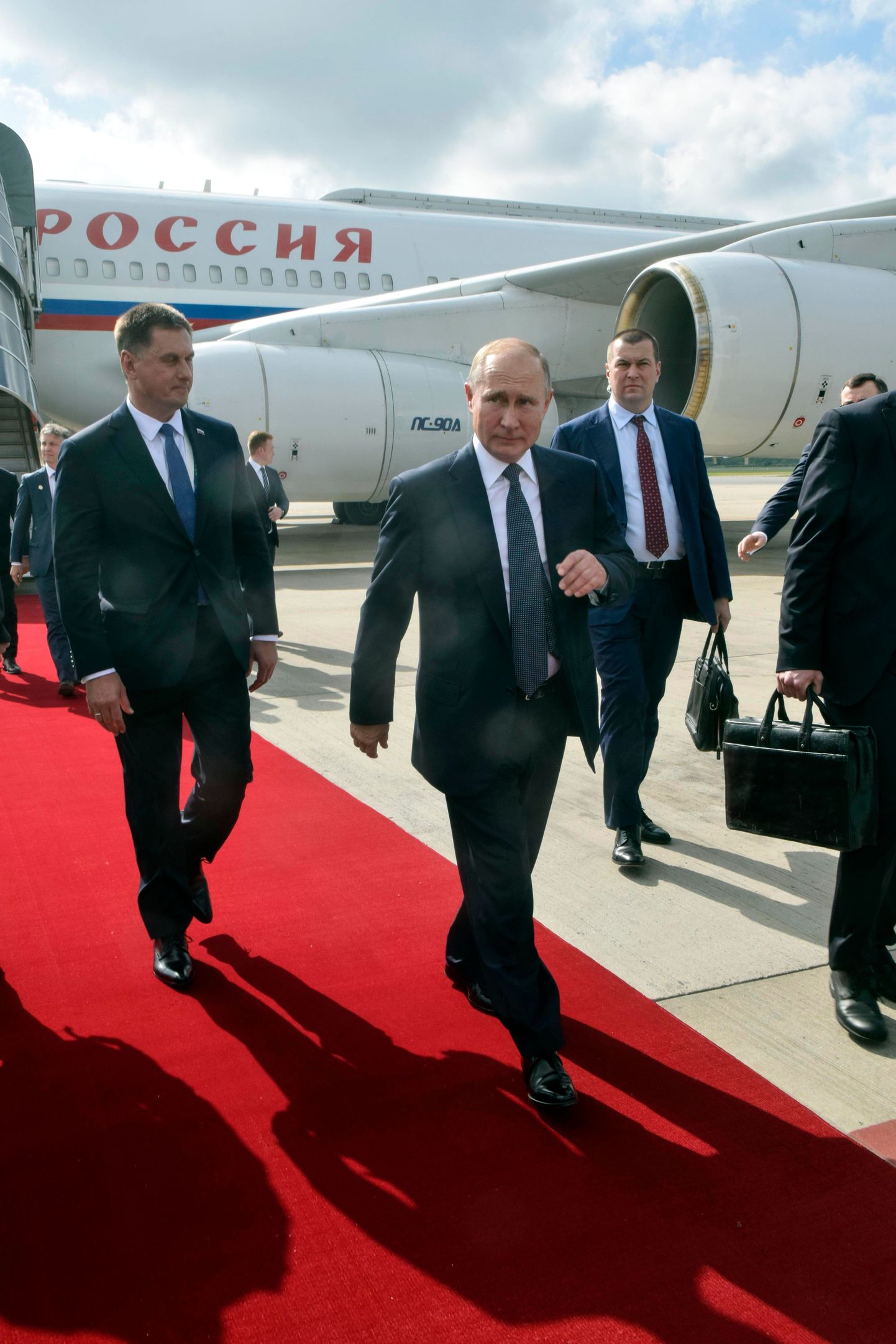 Vladimir Putini saabumine.