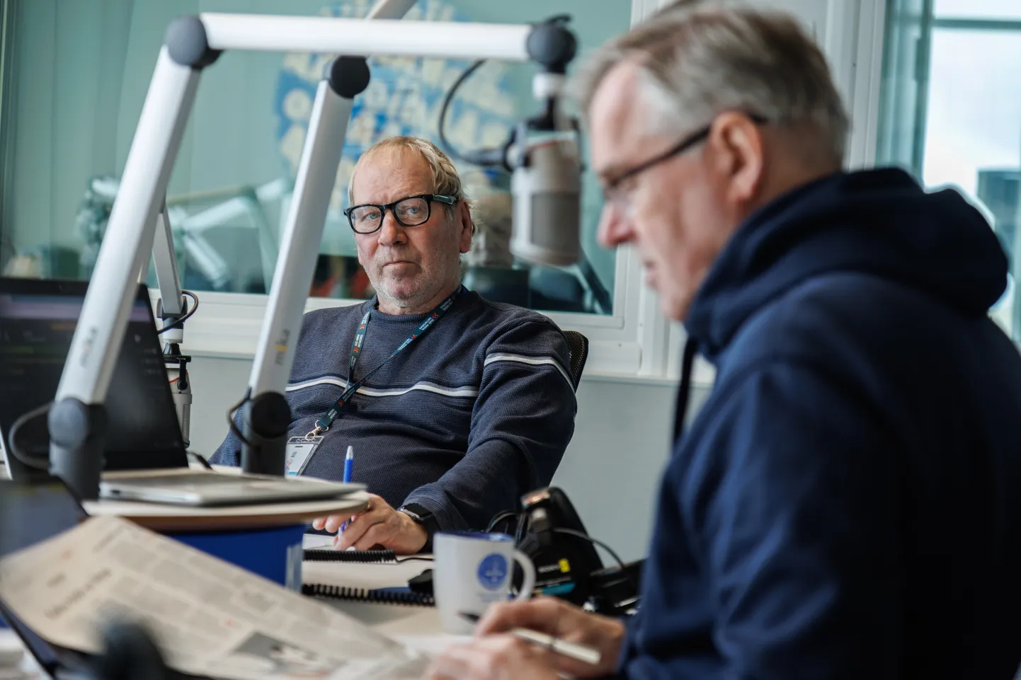 Kuku raadio «Keskpäevatunnis» Priit Hõbemägi ja Ainar Ruussaar.