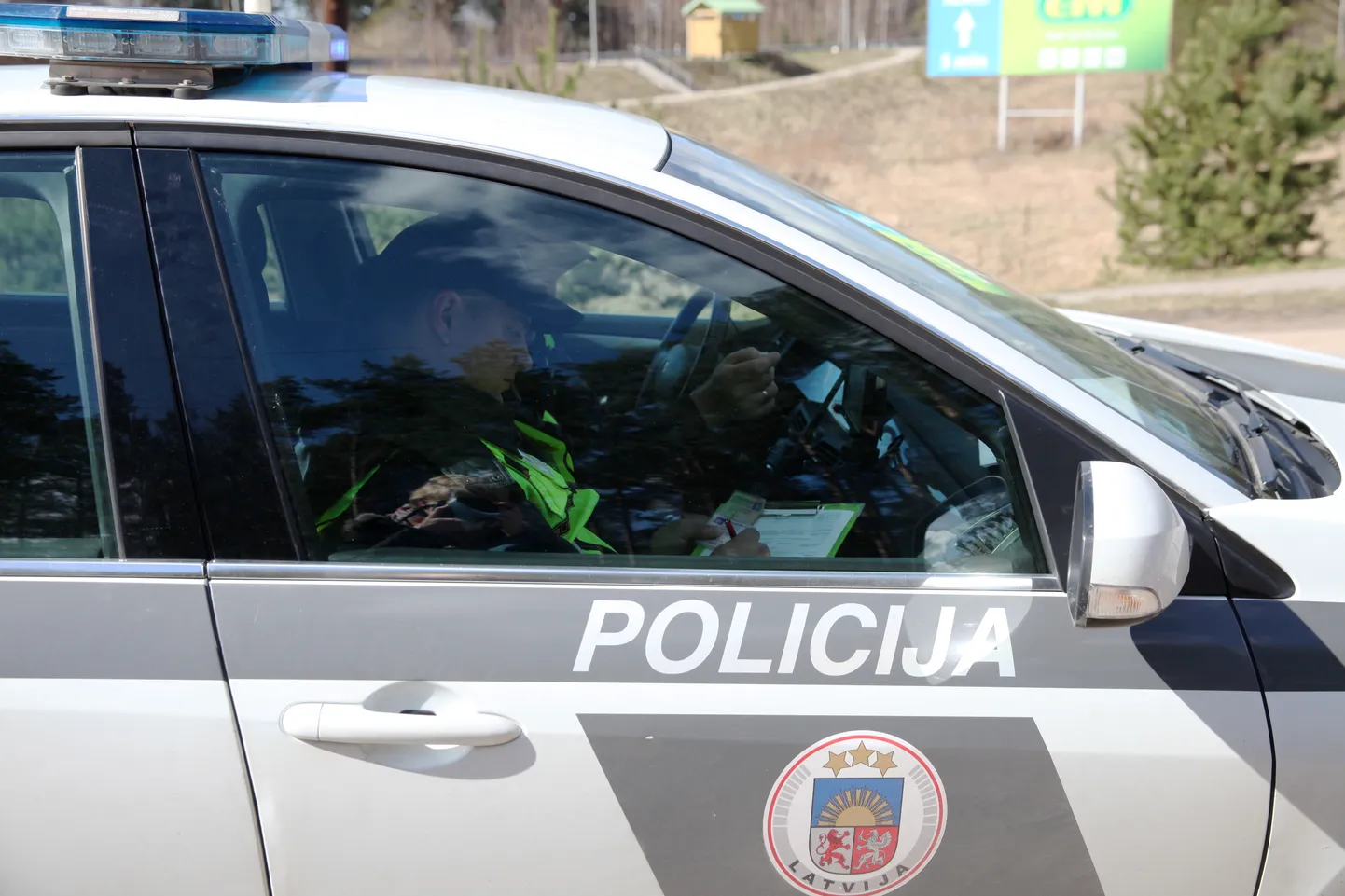 Valsts policija auto. Ilustratīvs attēls.