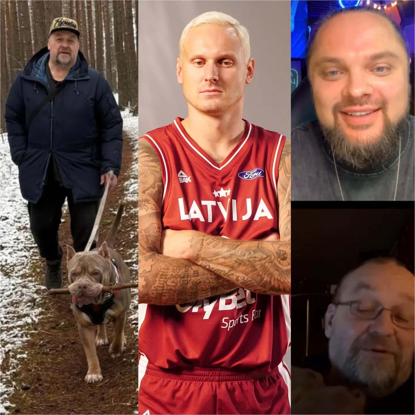 Райтис Тимма, пес Бу, Янис Тимма и Марк Пугачев