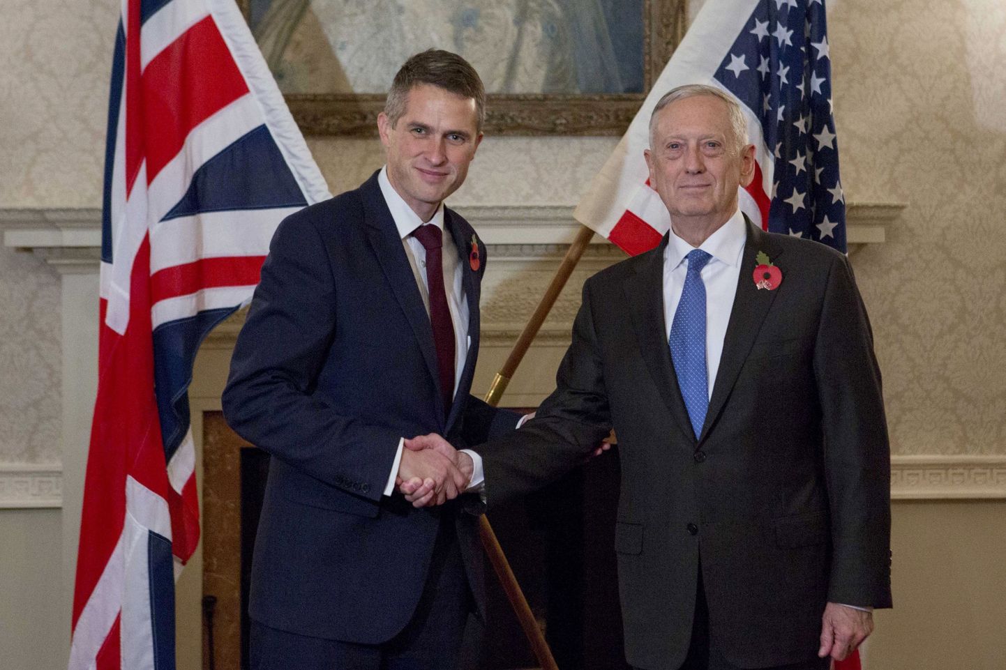 Briti kaitseminister Gavin Williamson oma USA ametivenna James Mattisega.