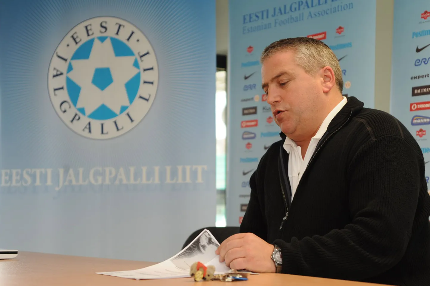 Eesti naiste jalgpallikoondise peatreener Keith Boanas.