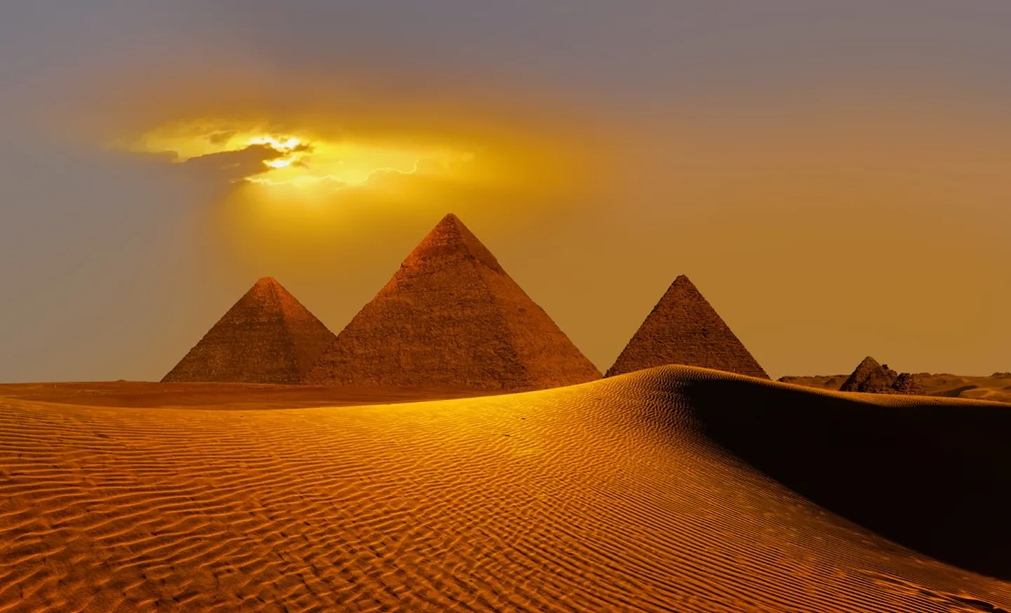 Giza püramiidid Egiptuses.