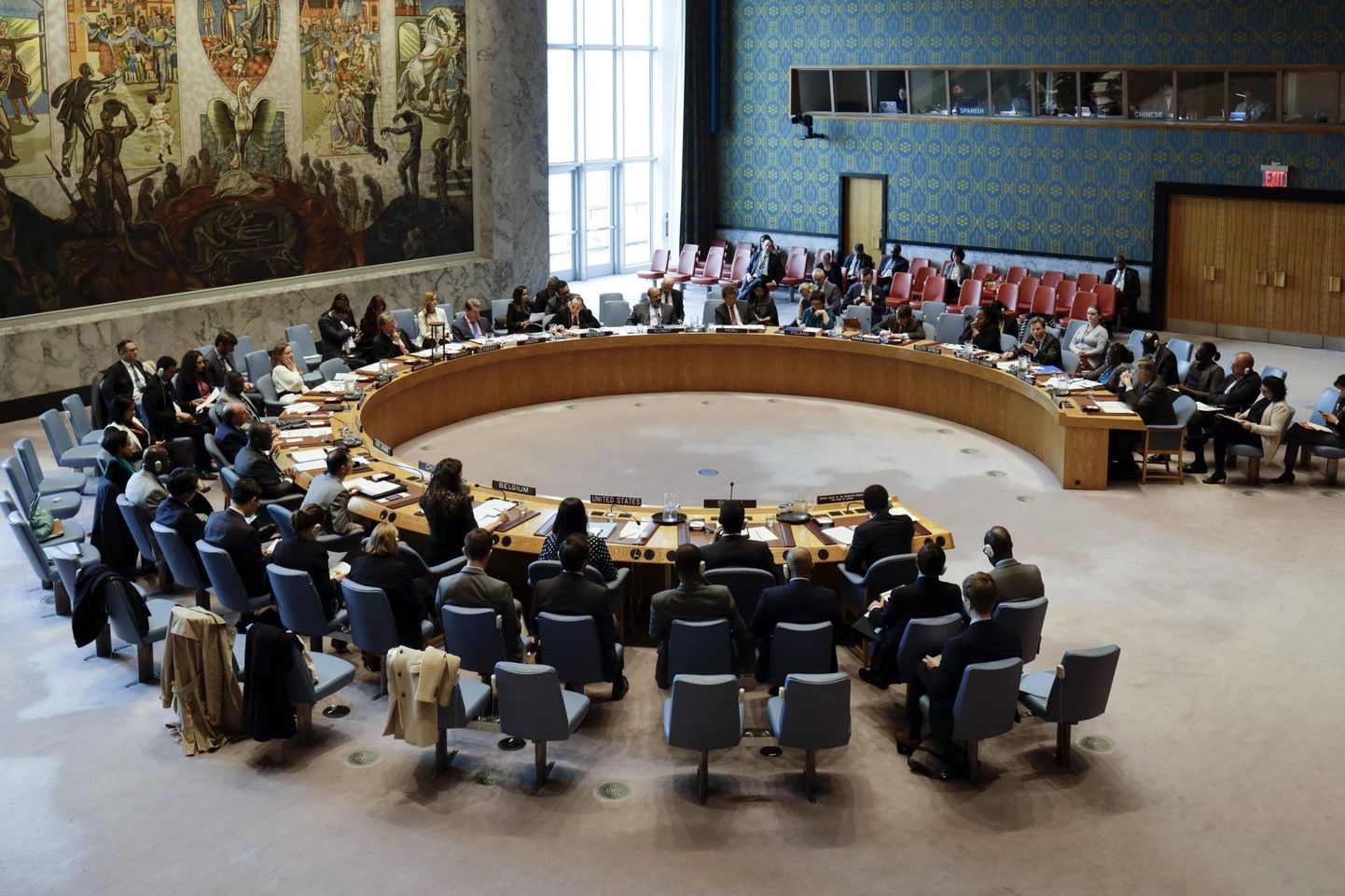 ÜRO julgeolekunõukogu istung.