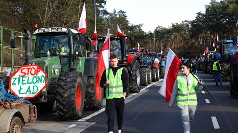 Poola talunikud blokeerisid tähtsa Saksa piiripunkti