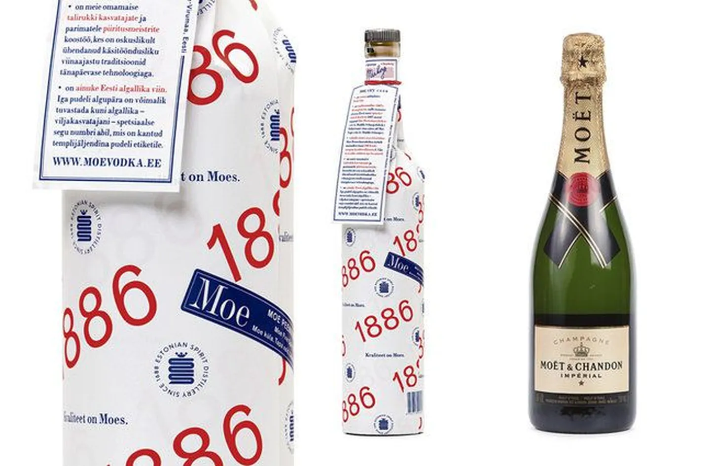 Водка "Мое" и шампанское "Moët & Chandon"