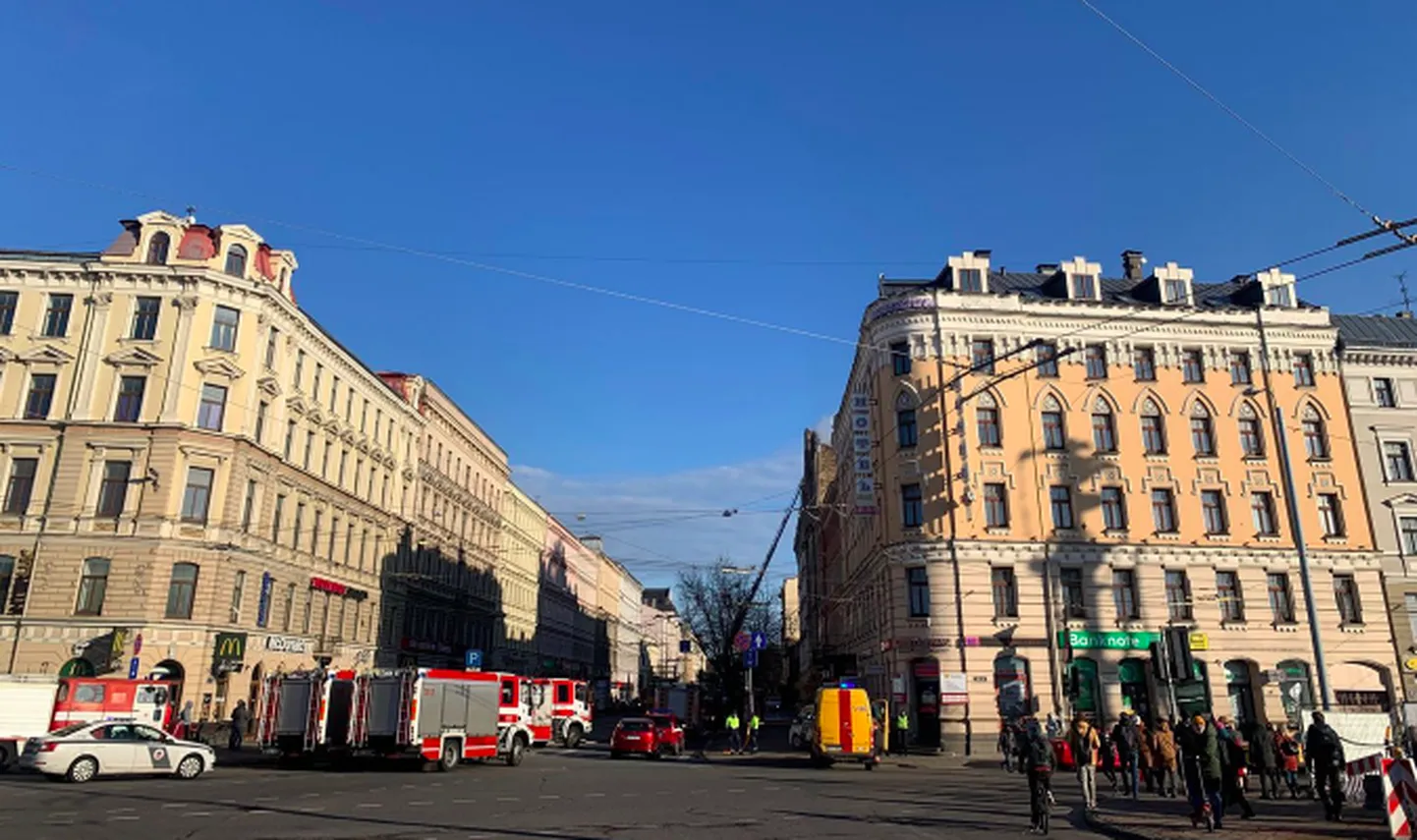 Пожар в рижском хостеле.