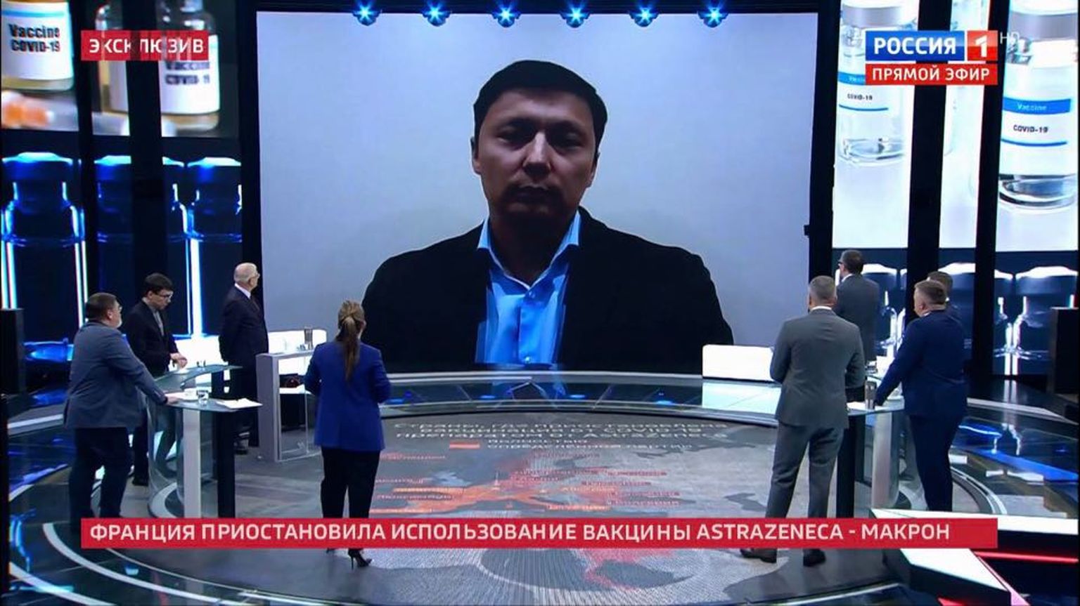 Михаил Кылварт в эфире российской передачи "60 минут".