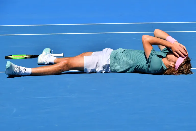 Stefanos Tsitsipas on just jõudnud elu esimesse suurturniiri poolfinaali.