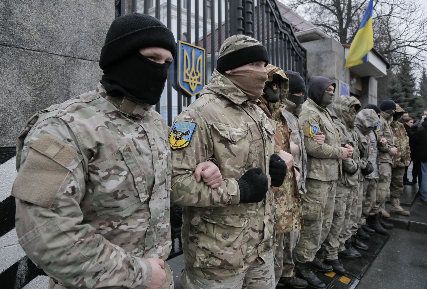 Ukraina Aidari pataljoni võitlejad.