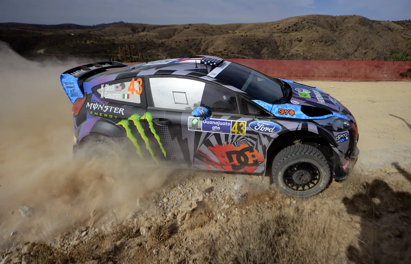 Ken Block 2013. aasta Mehhiko rallil, kus lõpetas seitsmendana.