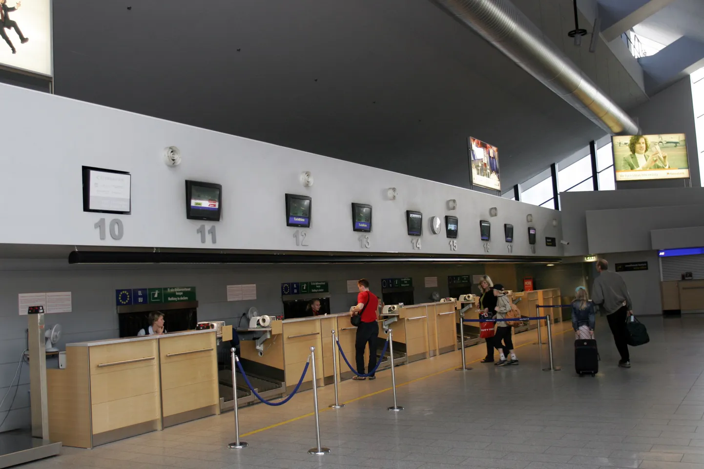 Check-in Tallinna lennujaamas.