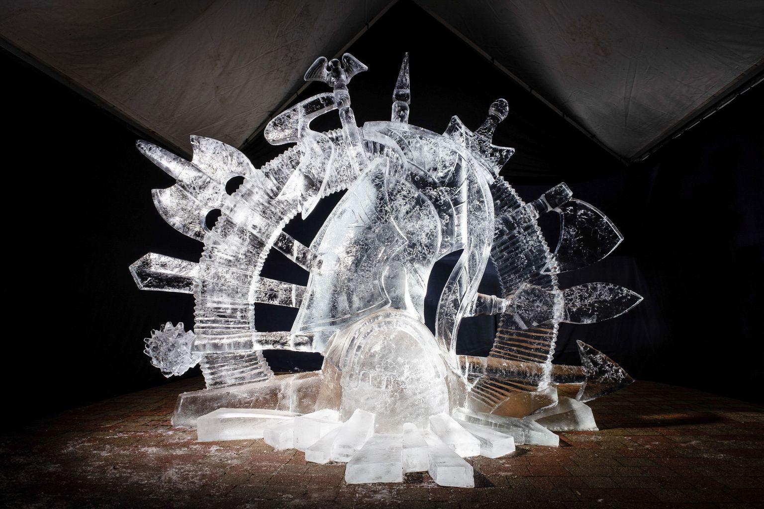 24. Starptautiskais Ledus skulptūru festivāls Jelgavā.