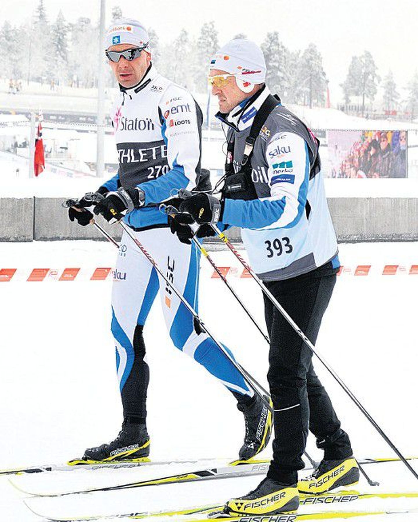 Яак Маэ, которому главный тренер сборной Эстонии по лыжам Мати Алавер (справа) в минувшие выходные предложил работать в Лыжном союзе, взял время на размышление.