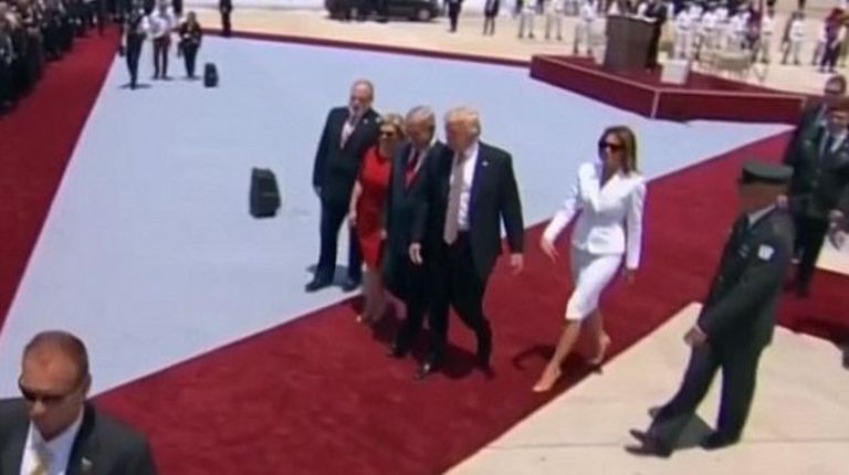 Melania ja Donald Trump Iisraelis Tel Avivis