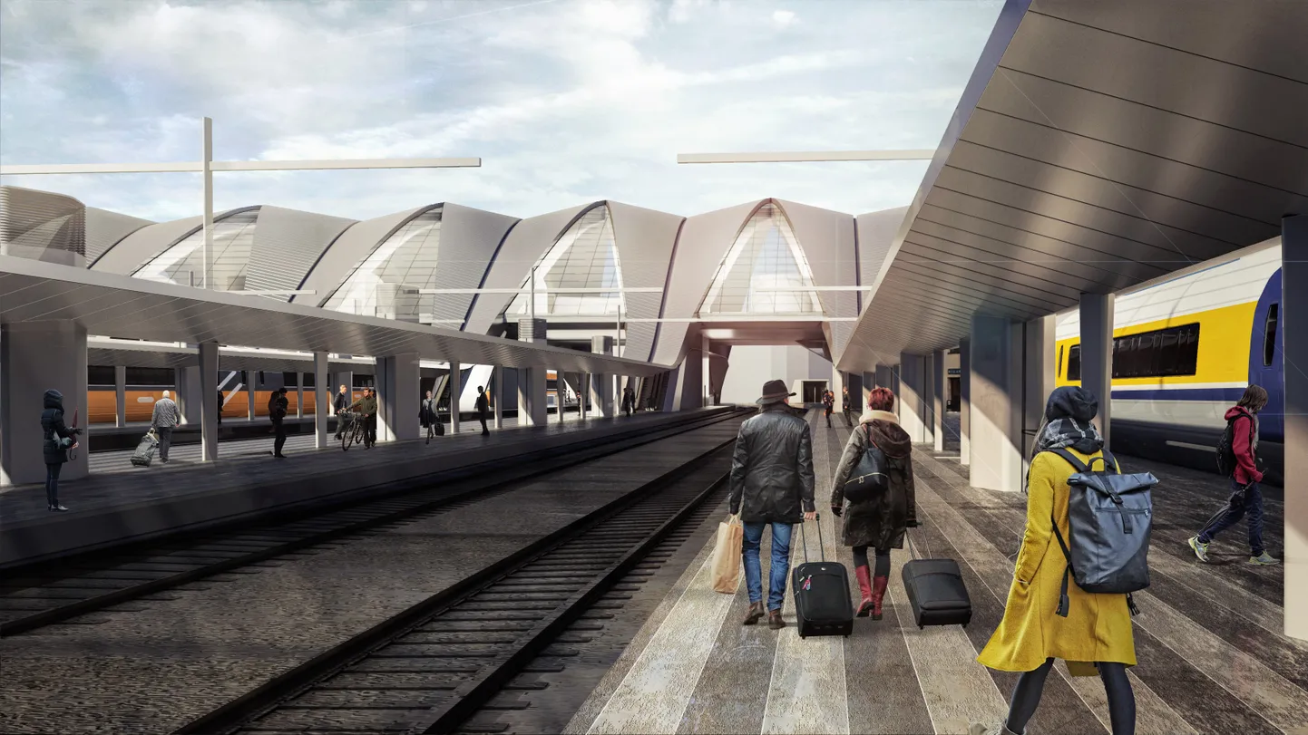 ''Rail Baltica'' Rīgas Centrālās stacijas vīzija.