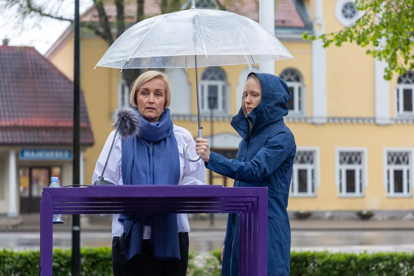 Kristina Kallas esinemas. Foto loo juures illustratiivne