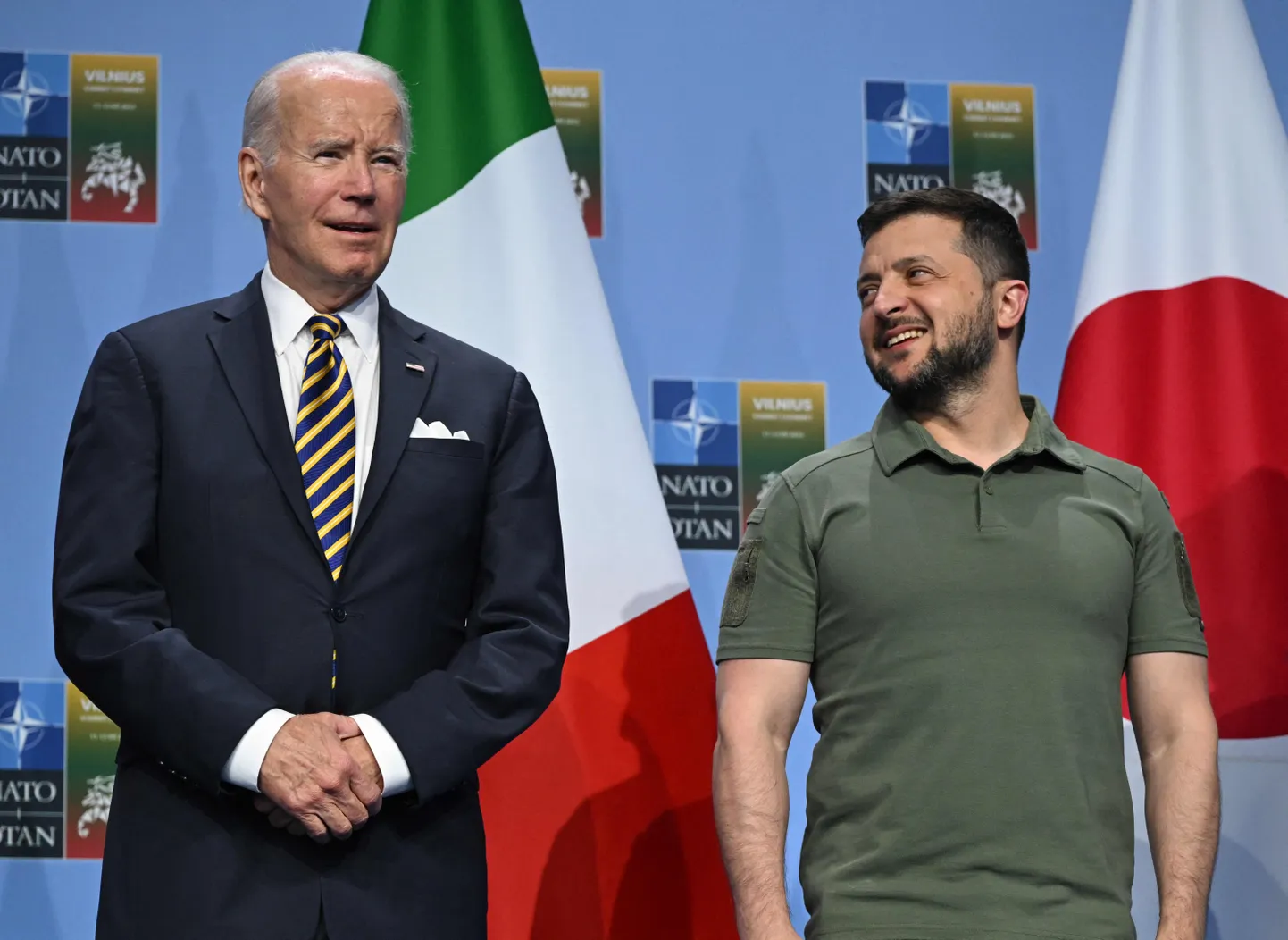 USA president Joe Biden ja Ukraina liider Volodõmõr Zelenskõi Vilniuses.