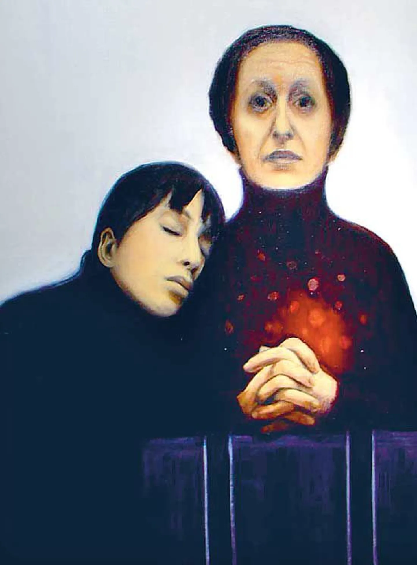 Mara Koppeli maal «Ema süda» näitab, mil moel suhtlevad ema ja tütar.