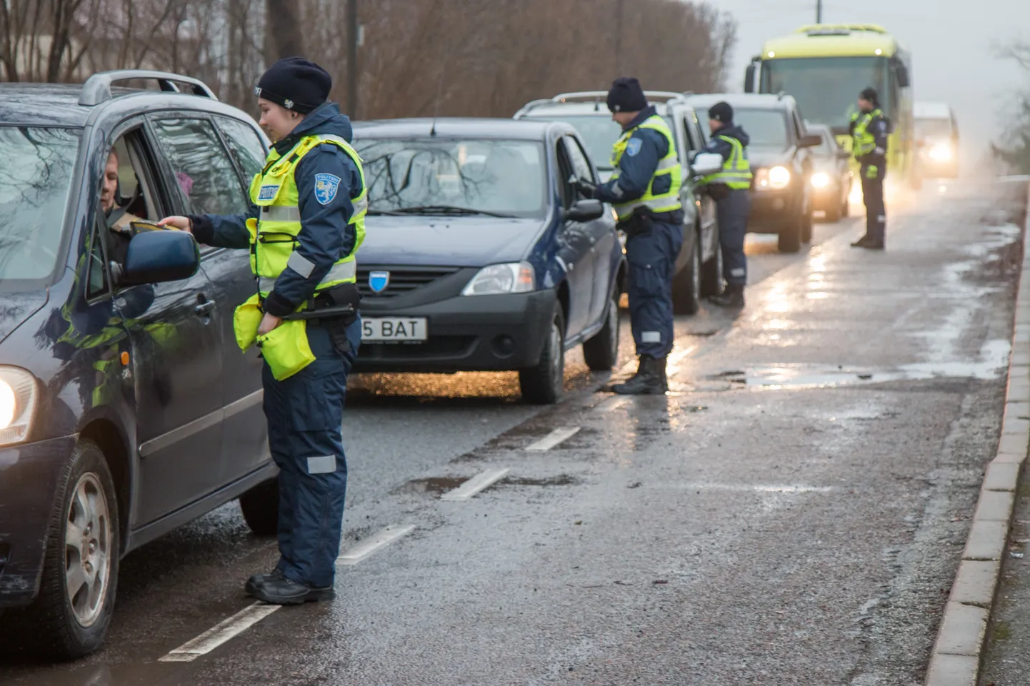 Politseioperatsioon "Kõik puhuvad".  Foto on illustratiivne.