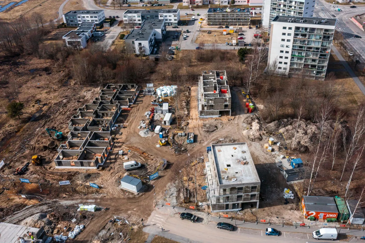 Строительство жилого районв в Пярну. Иллюстративное фото.