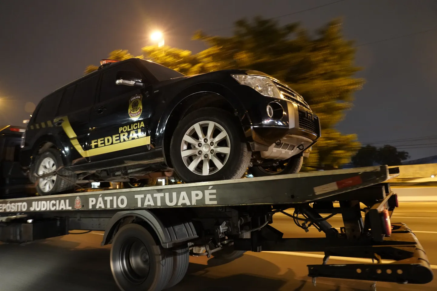 São Paulo lennujaama kullaröövis kasutatud libapolitseiauto.