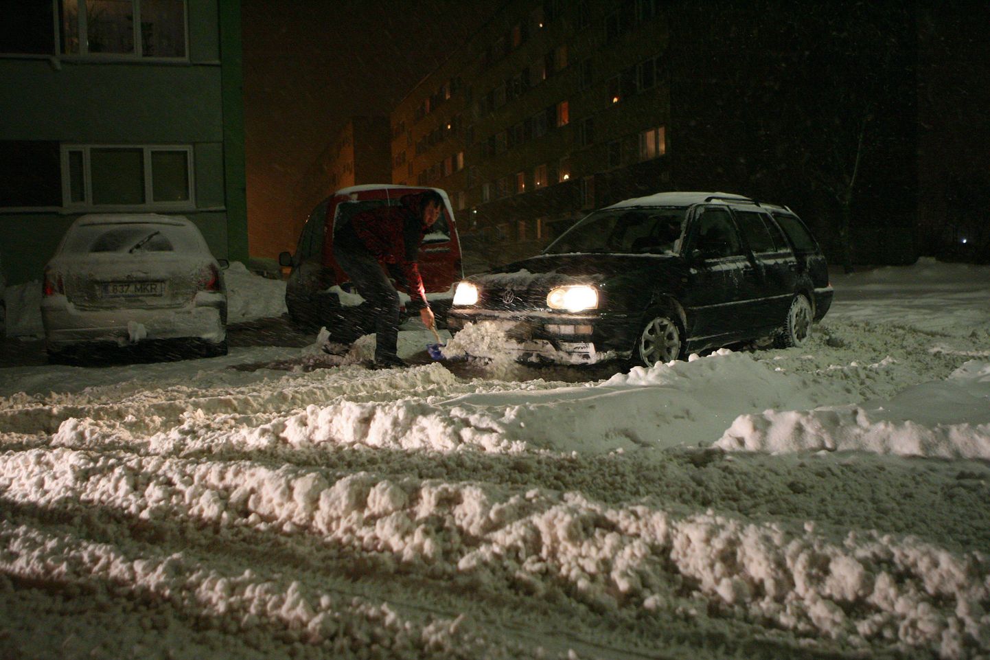Lumised tänavad Viljandis.