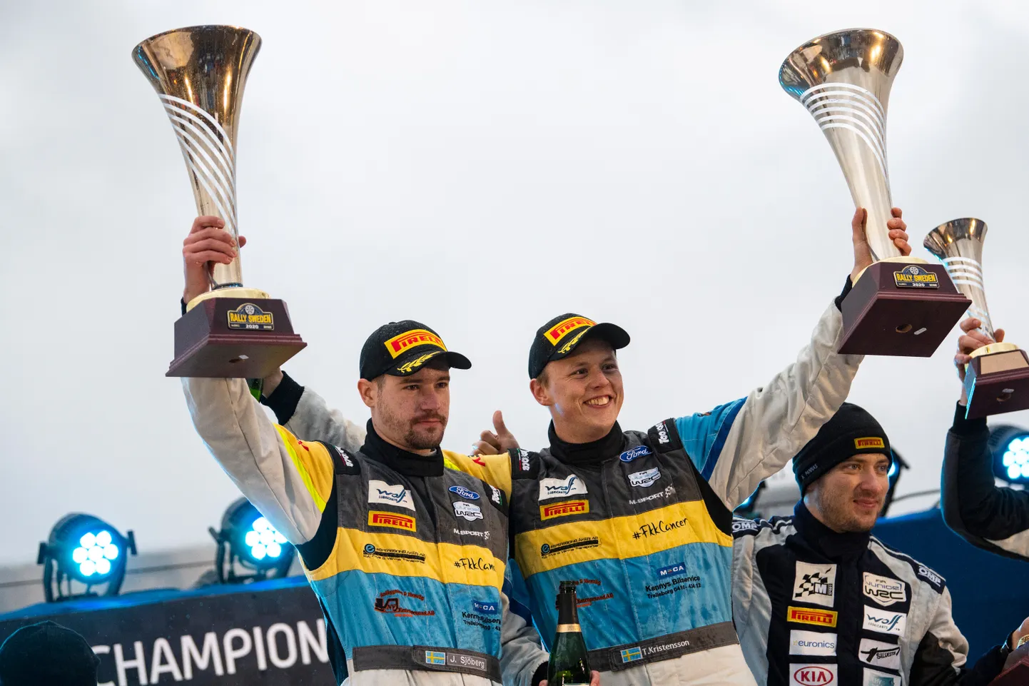 2020. aastal võitsid JWRC sarja Tom Kristensson (paremal) ja Sjoberg Jöakim.