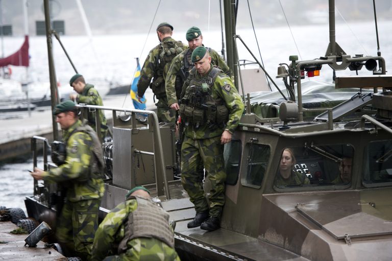 Rootsi merejalaväelased.