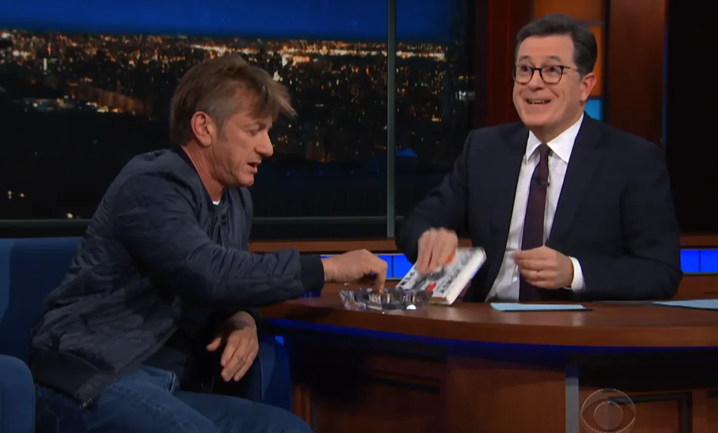 Sean Penn ja Stephen Colbert