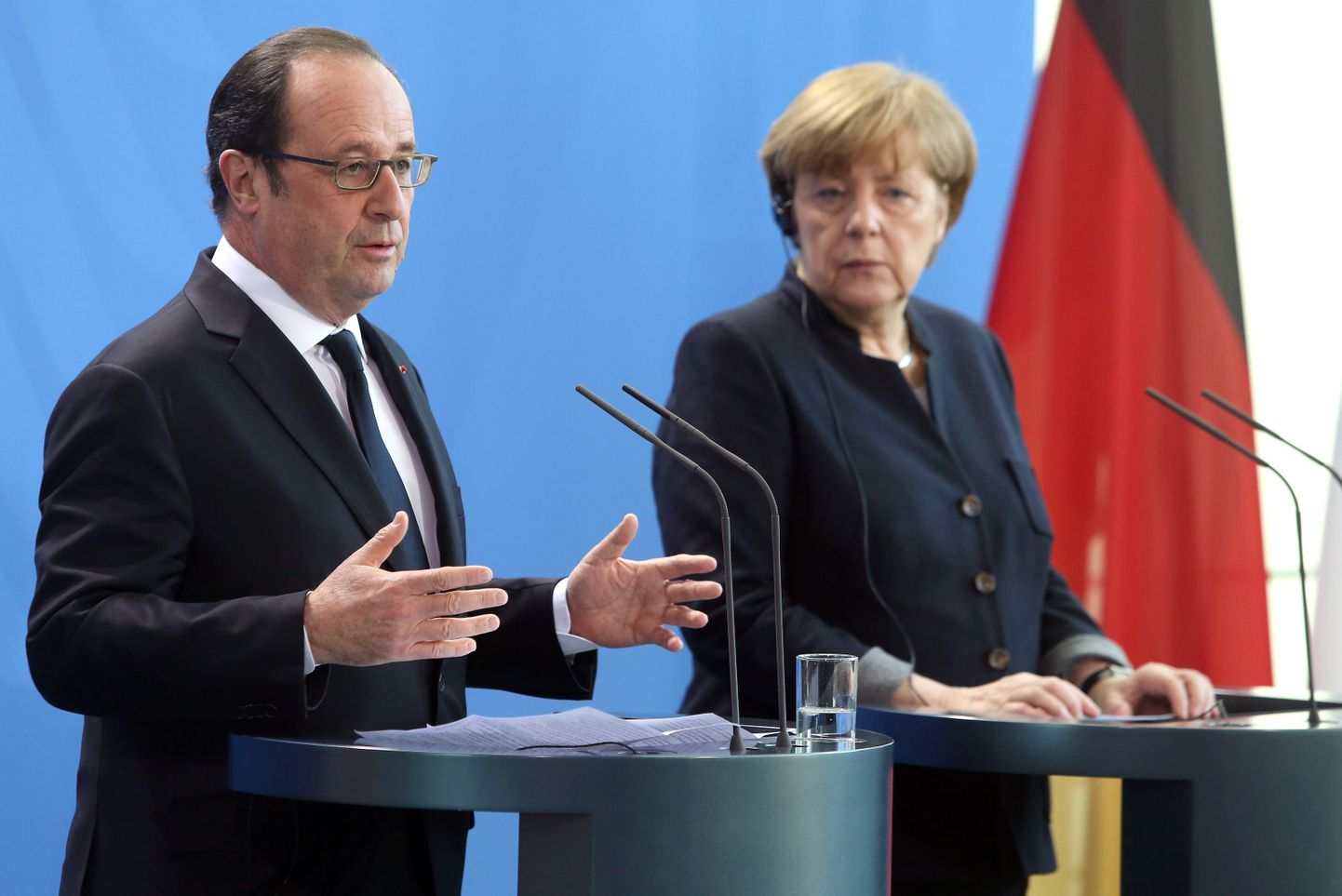 Saksa liidukantsler Angela Merkel ja Prantsusmaa president François Hollande