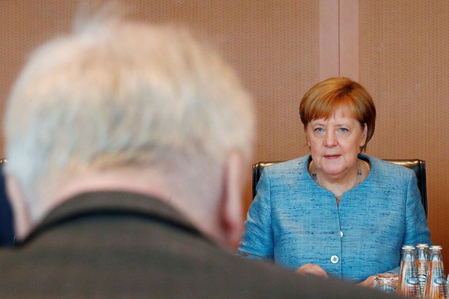 Saksa siseminister Horst Seehofer ja kanstler Angela Merkel.